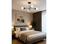 Led hanglamp max 18w – e27 – zwart – 520x250mm – ip20 – lorenzo-4 - afbeelding 1 van  5
