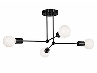 Led hanglamp max 18w – e27 – zwart – 520x250mm – ip20 – lorenzo-4 - afbeelding 2 van  5