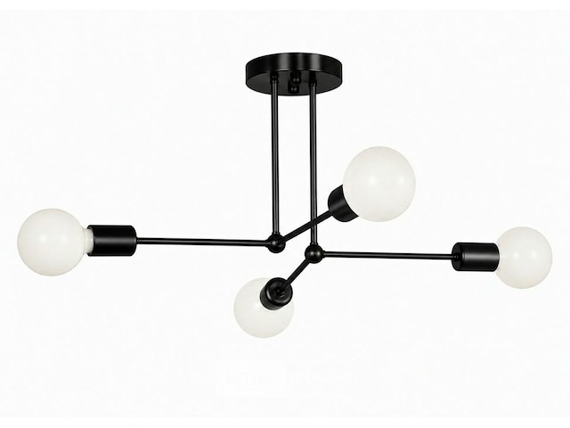 Led hanglamp max 18w – e27 – zwart – 520x250mm – ip20 – lorenzo-4 - afbeelding 3 van  6