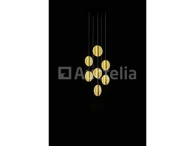 Led hanglamp – model b067/7 – 3000k – warm wit – zilver - afbeelding 2 van  4