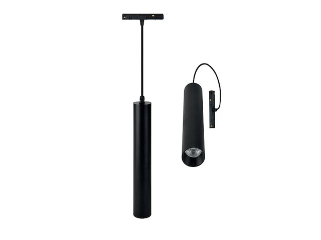 Led hangspot op magnetische rail 48v - 4200k neutraal wit -20w - zwart (x4) - afbeelding 1 van  4