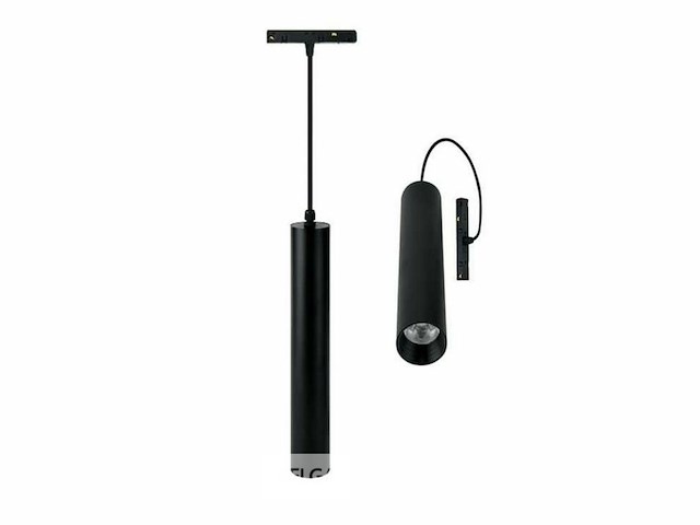 Led hangspot op magnetische rail 48v - 4200k neutraal wit -20w - zwart (x4) - afbeelding 1 van  5