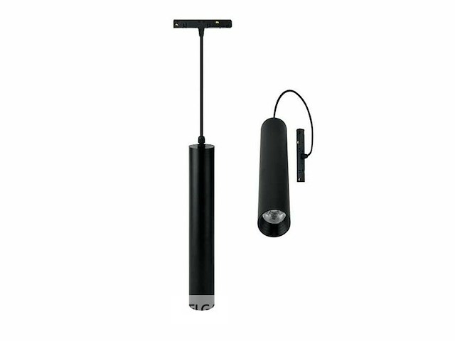 Led hangspot op magnetische rail 48v - 4200k neutraal wit -20w - zwart (x4) - afbeelding 2 van  5
