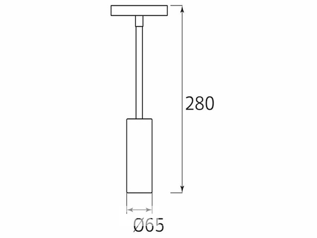 Led hangspot op magnetische rail 48v - 4200k neutraal wit -20w - zwart (x4) - afbeelding 5 van  5