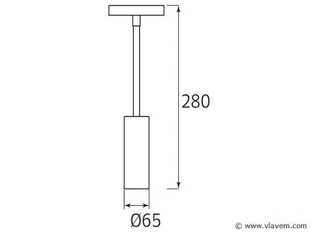 Led hangspot op magnetische rail 48v - 4200k neutraal wit -20w - zwart (x8) - afbeelding 4 van  4