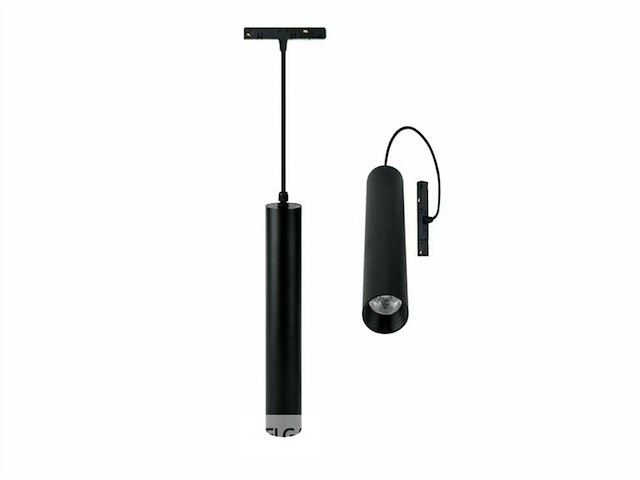 Led hangspot op magnetische rail 48v - 4200k neutraal wit -20w - zwart (x8) - afbeelding 1 van  5