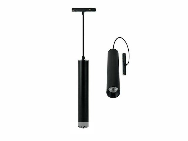 Led hangspot op magnetische rail 48v - 4200k neutraal wit -20w - zwart (x8) - afbeelding 2 van  5
