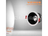 Led inbouwspot - 7w - 6500k koud wit - wit/zwart - ip20 (x50) - afbeelding 1 van  4