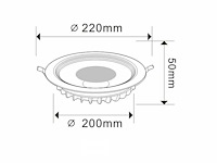 Led inbouwspot – 30w – 3000k warm wit – cob – ip20 (x10) - afbeelding 5 van  5