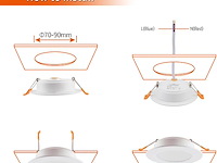 Led-inbouwspot (6 stuks) - afbeelding 3 van  4