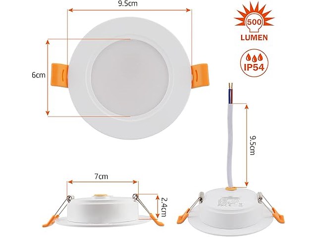 Led-inbouwspot (6 stuks) - afbeelding 4 van  4