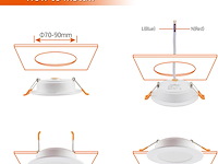 Led-inbouwspot (6 stuks) - afbeelding 3 van  5