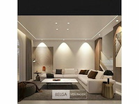 Led inbouwspot – 7w – 3000k warm wit – wit/zilver – ip20 (x100) - afbeelding 4 van  5