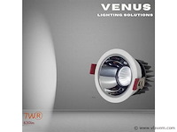 Led inbouwspot . 7w . 6500k koud wit . wit/zilver . ip20 (x50) - afbeelding 1 van  4