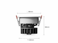 Led inbouwspot – 7w – 6500k koud wit – wit/zilver – ip20 (x50) - afbeelding 4 van  5