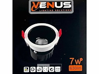 Led inbouwspot – 7w – 6500k koud wit – wit/zwart – ip20 (x100) - afbeelding 5 van  5