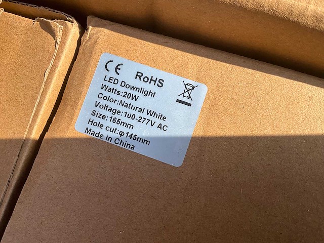 Led inbouwspots - down-light (18x) - afbeelding 4 van  4