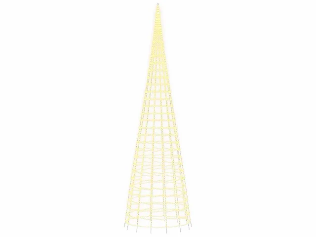 Led kerstboom 3000 led wit 800 cm - afbeelding 4 van  5
