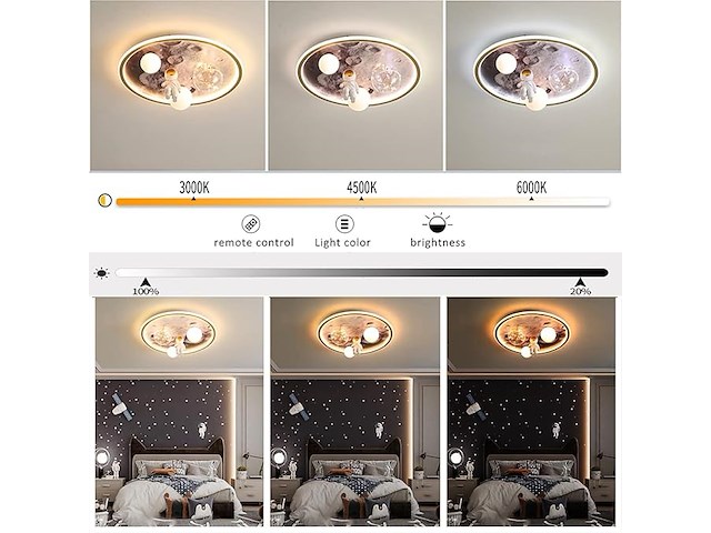 Led kinder plafondlamp - afbeelding 5 van  5