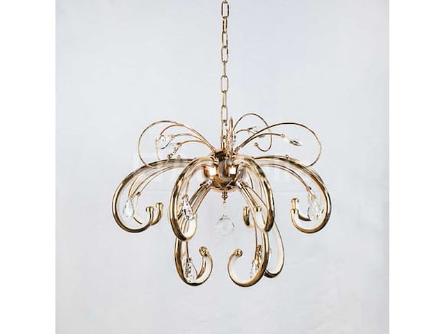 Led kroonluchter - 6015 (5+10) - goud - 15 lichten - 90w - 4000k neutraal wit - aluminium - afbeelding 1 van  1