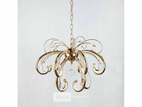 Led kroonluchter - 6015 (5+10) - goud - 15 lichten - 90w - 4000k neutraal wit - aluminium - afbeelding 1 van  2