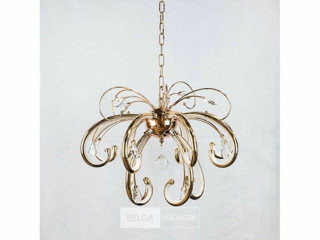 Led kroonluchter - 6015 (5+10) - goud - 15 lichten - 90w - 4000k neutraal wit - aluminium - afbeelding 2 van  2