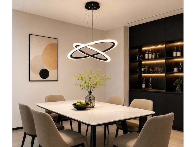 Led kroonluchter – 3 kleuren – dimbaar – p7060/2 - afbeelding 1 van  4