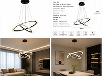 Led kroonluchter – 3 kleuren – dimbaar – p7060/2 - afbeelding 4 van  4
