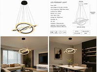 Led kroonluchter – 3 kleuren – dimbaar – p7060/3 - afbeelding 5 van  5