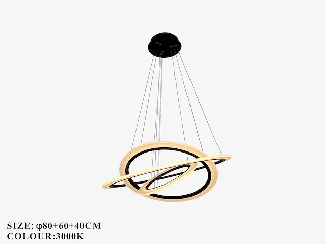 Led kroonluchter – 3 kleuren – dimbaar – p7060/3 - afbeelding 2 van  4