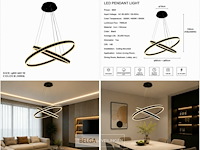 Led kroonluchter – 3 kleuren – dimbaar – p7065/2 - afbeelding 5 van  5