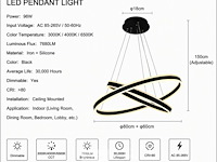 Led kroonluchter – 3 kleuren – dimbaar – p7065/2 - afbeelding 4 van  5