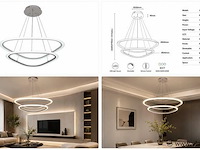 Led kroonluchter – 3 kleuren – dimbaar – p7068/2b - afbeelding 4 van  4