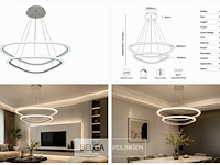 Led kroonluchter – 3 kleuren – dimbaar – p7068/2b - afbeelding 5 van  5