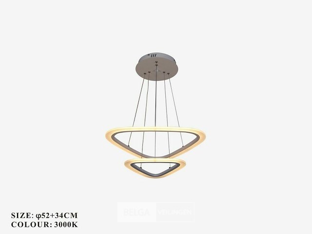 Led kroonluchter – 3 kleuren – dimbaar – p7068/2s - afbeelding 3 van  5