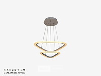 Led kroonluchter – 3 kleuren – dimbaar – p7068/2s - afbeelding 3 van  5