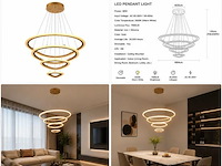 Led kroonluchter – 3 kleuren – dimbaar – p7068/4 - afbeelding 3 van  3