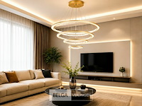 Led kroonluchter – 3 kleuren – dimbaar – p7068/4 - afbeelding 2 van  4