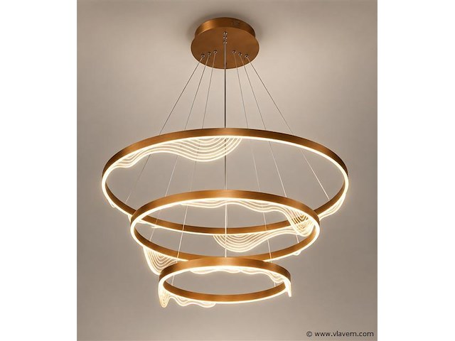 Led kroonluchter – 3 kleuren – dimbaar – p7081/3 - afbeelding 2 van  4