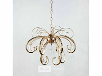 Led kroonluchter – 6015 (5+10) – goud – 15 lichten – 90w – 4000k neutraal wit – aluminium - afbeelding 2 van  2