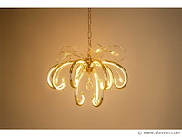 Led kroonluchter – 6015 (8+4) – goud – 12 lampjes – 58w – 4000k neutraal wit – aluminium - afbeelding 2 van  3