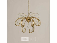 Led kroonluchter – 6015 (8+4) – goud – 12 lampjes – 58w – 4000k neutraal wit – aluminium - afbeelding 1 van  4