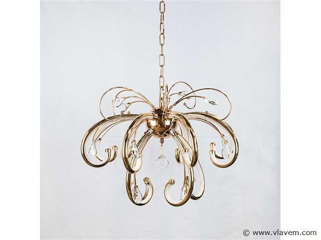 Led kroonluchter – 6015 (8+4) – goud – 12 lampjes - afbeelding 3 van  3