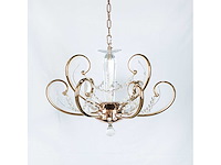 Led kroonluchter – 6016 (6+3) – goud – 9 lichten –54w – 4000k neutraal wit – aluminium - afbeelding 2 van  2