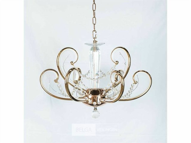 Led kroonluchter – 6016 (6+3) – goud – 9 lichten –54w – 4000k neutraal wit – aluminium - afbeelding 3 van  3