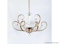 Led kroonluchter – 6016 (6+3) – goud – 9 lichten - afbeelding 2 van  2