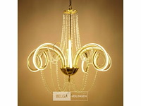 Led kroonluchter – 6017/8 – goud – 8 lichten – 64w – 4000k neutraal wit – aluminium - afbeelding 5 van  5