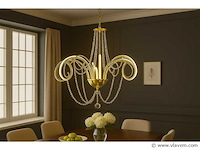 Led kroonluchter – 6017/8 – goud – 8 lichten - afbeelding 1 van  4