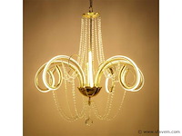 Led kroonluchter – 6017/8 – goud – 8 lichten - afbeelding 4 van  4