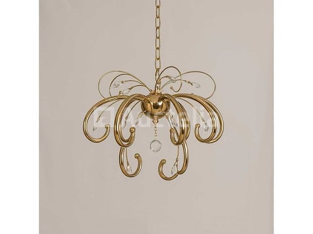 Led-kroonluchter – model 6015 (8+4) – goud – 3000k warm wit - afbeelding 1 van  3